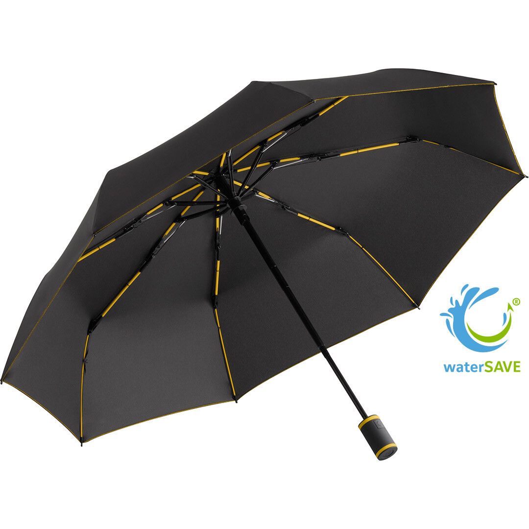 Taschenschirm FARE® AOC Mini Style Ø97 cm - schwarz - gelb-152