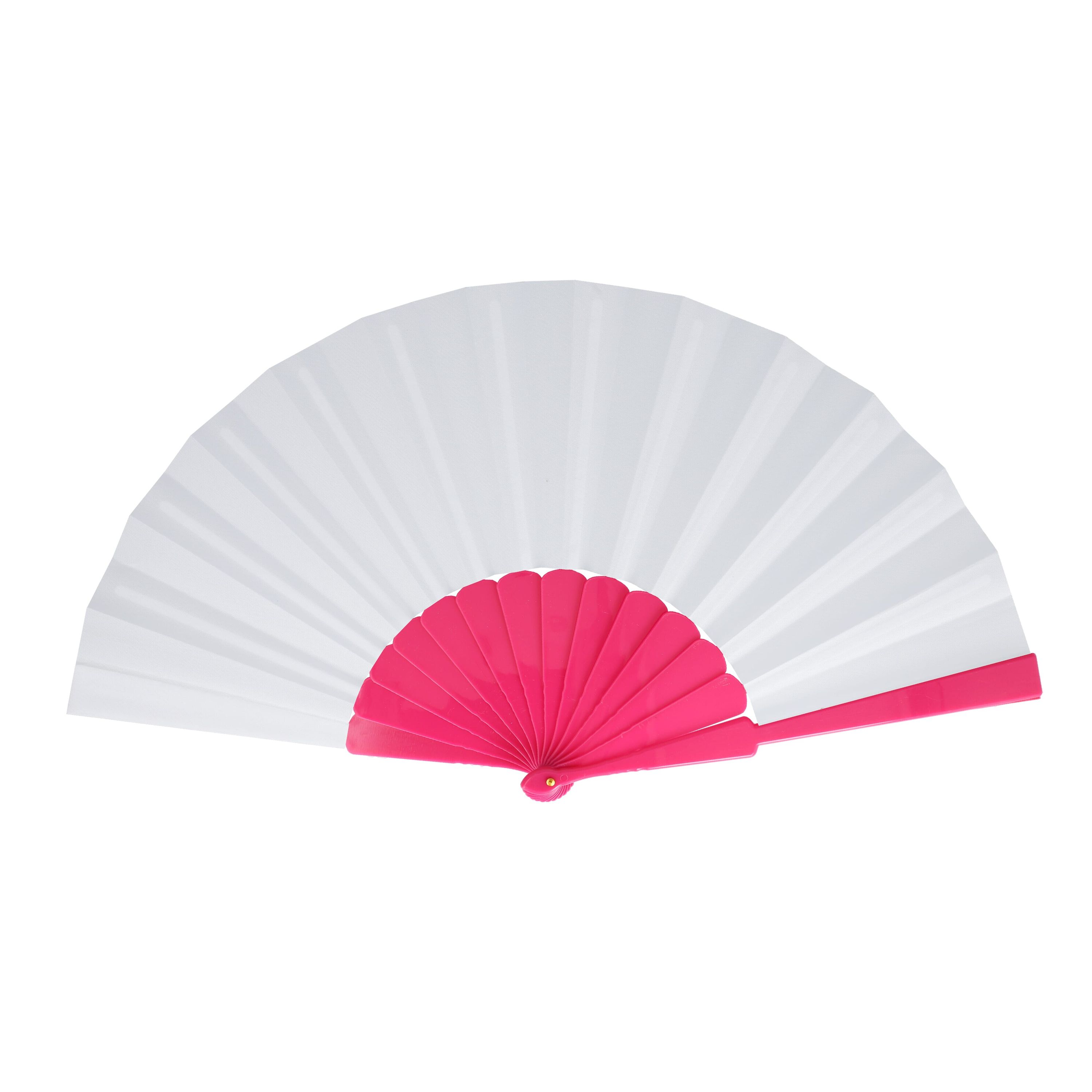 Fächer aus Kunststoff - rosa-694