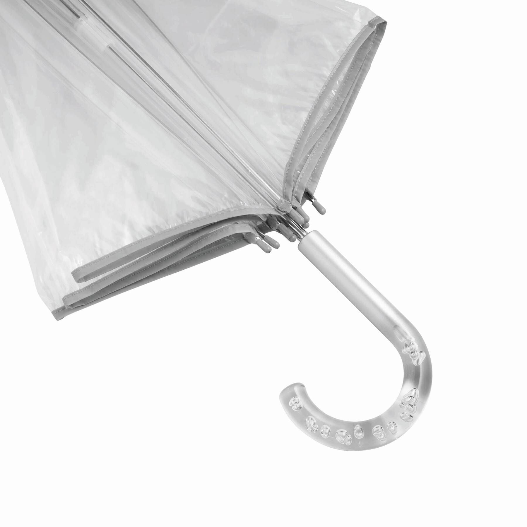 Glockenschirm BELLEVUE - silber - transparent-524