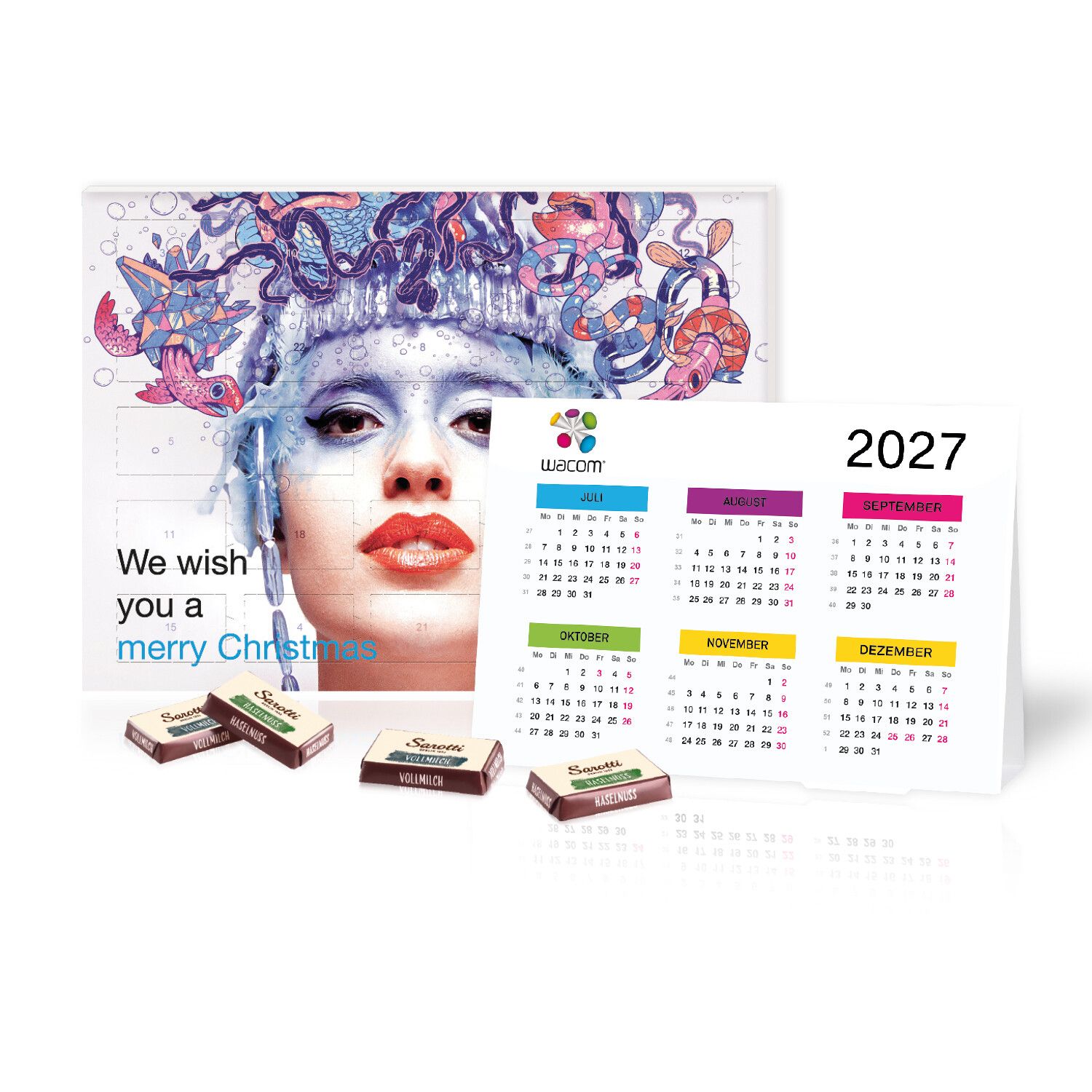 "2 in 1" Marken-Adventskalender Sarotti mit Jahresplaner-778
