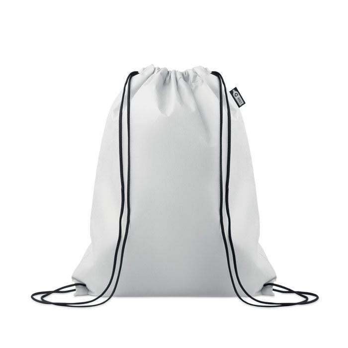 Beutel mit Kordelzug Non Woven DAFFY RPET - weiß-432