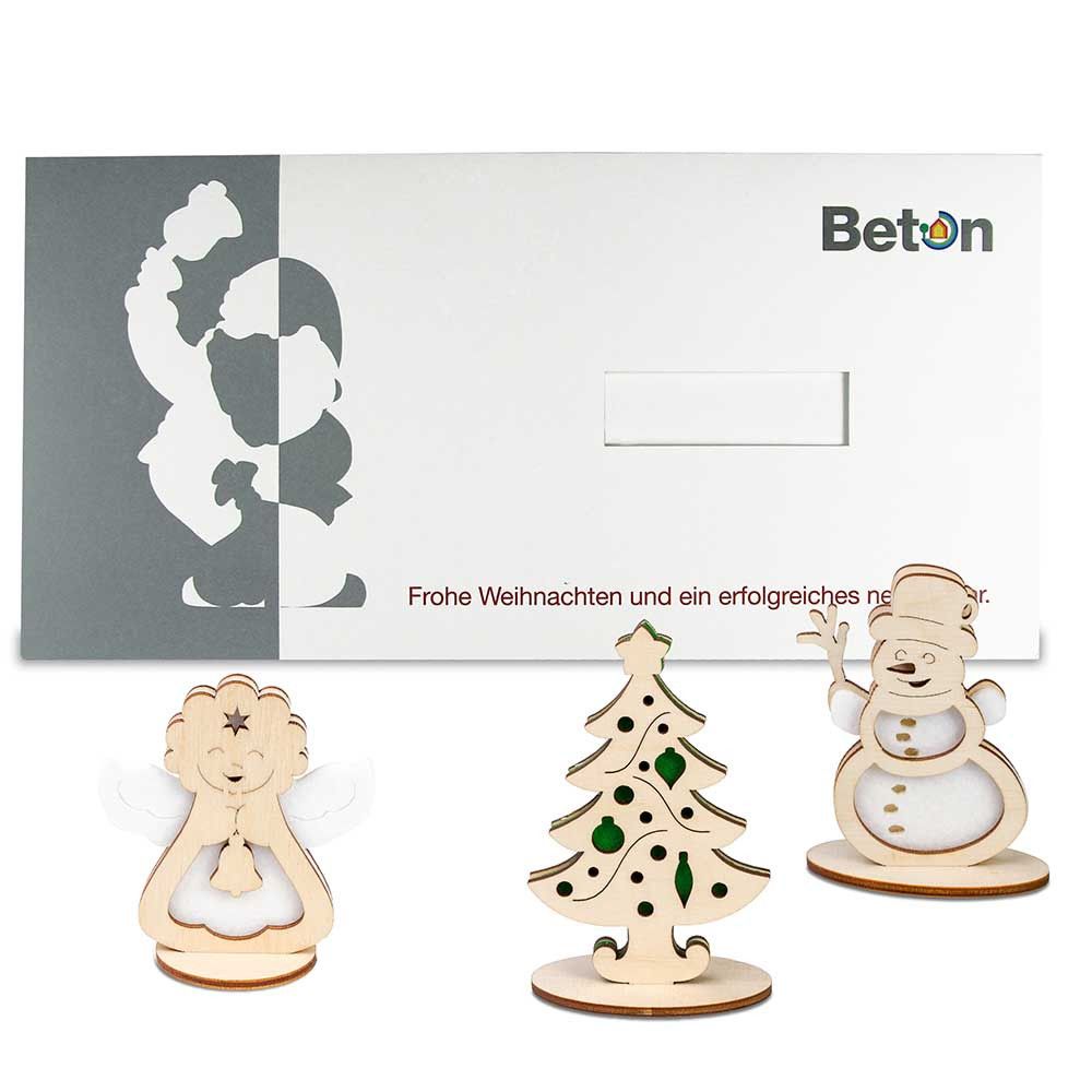 Steckfiguren-Karte Filz Premium - Engel Premium Digitaldruck Vorder- und Rückseite-727