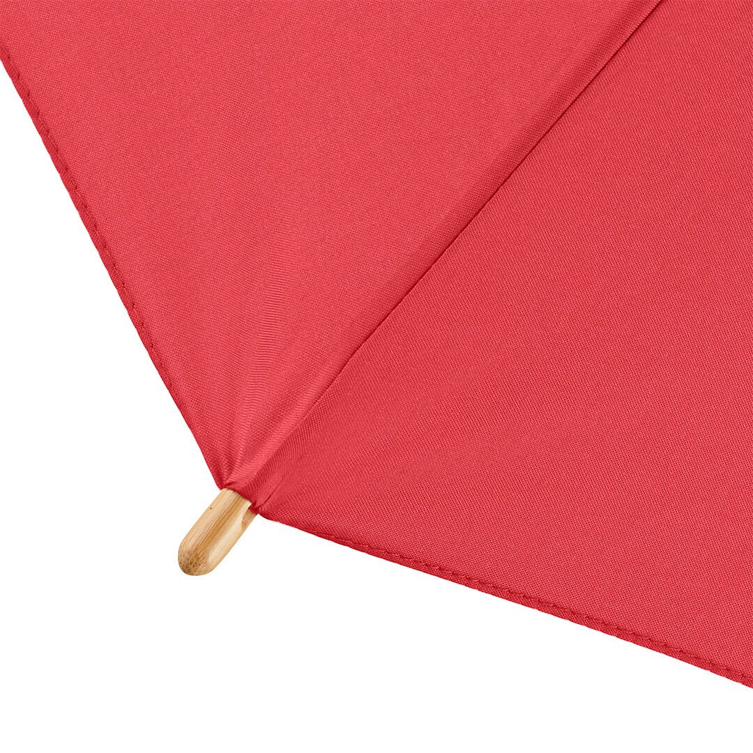 AC-Midsize-Bambus-Stockschirm ÖkoBrella mit waterSAVE® Bezug Ø112 cm - rot-52