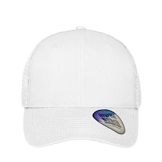 6 Panel Mesh Cap - white - white-823