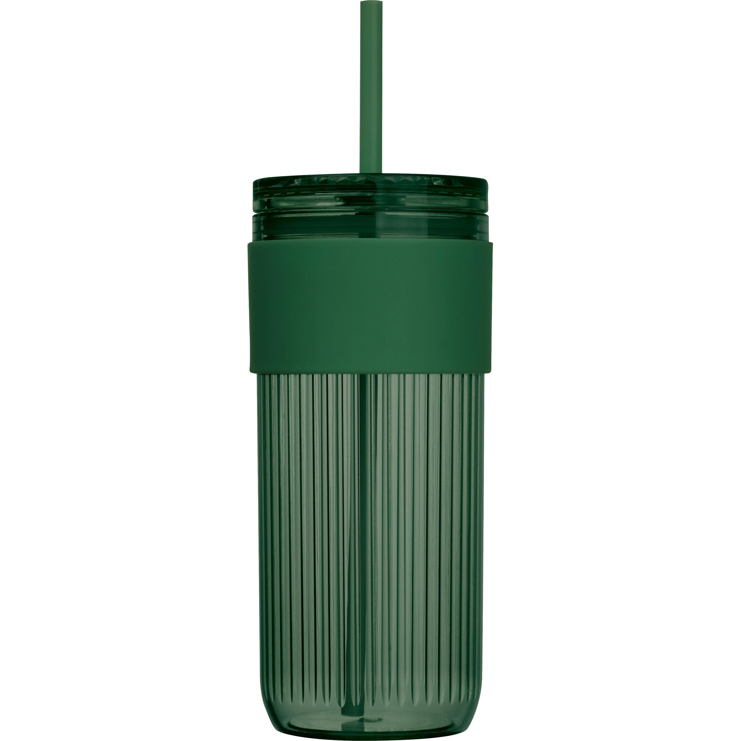 Becher mit Trinkhalm, 660ml SOLEDAD - grün-887