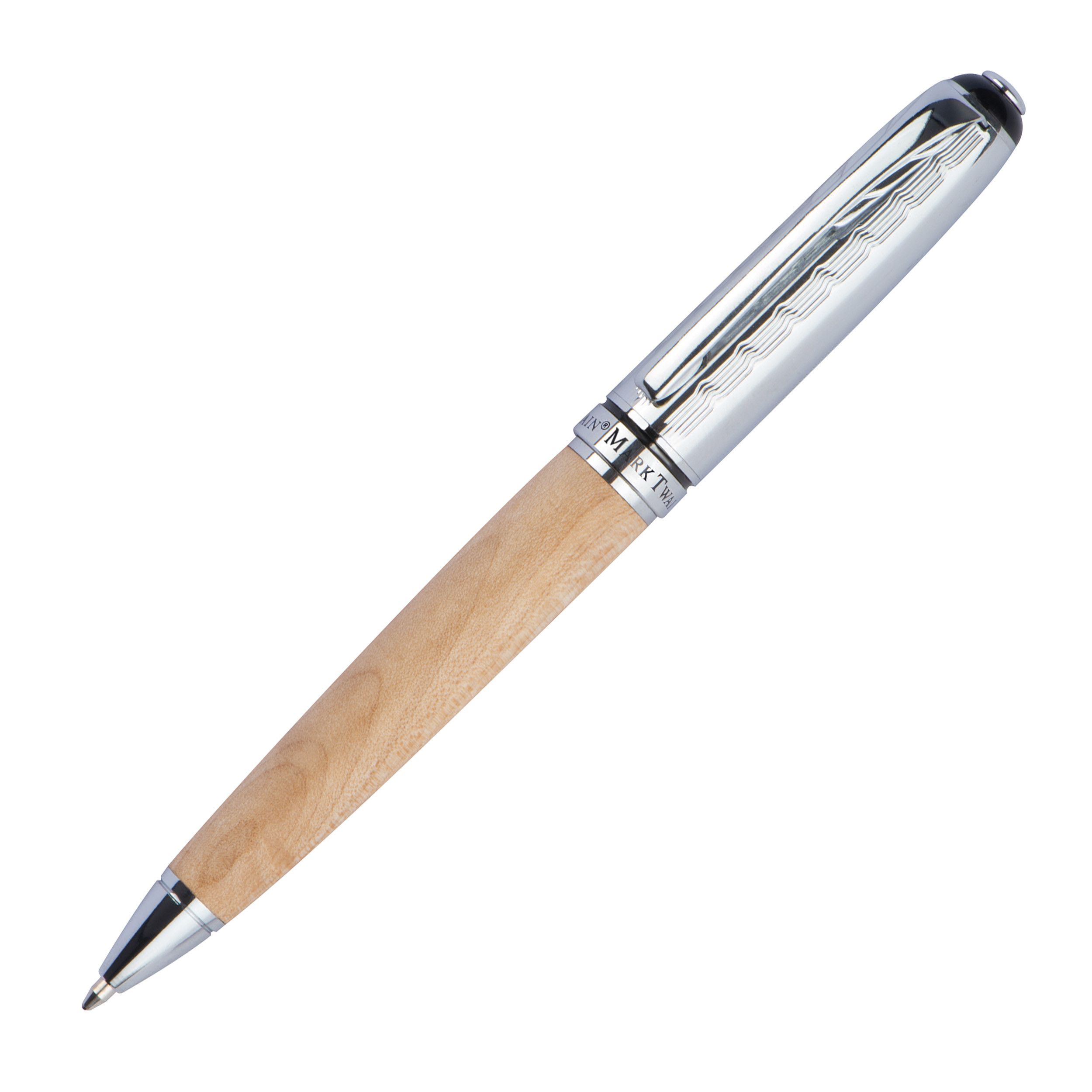 Mark Twain Schreibset aus Holz - beige-783