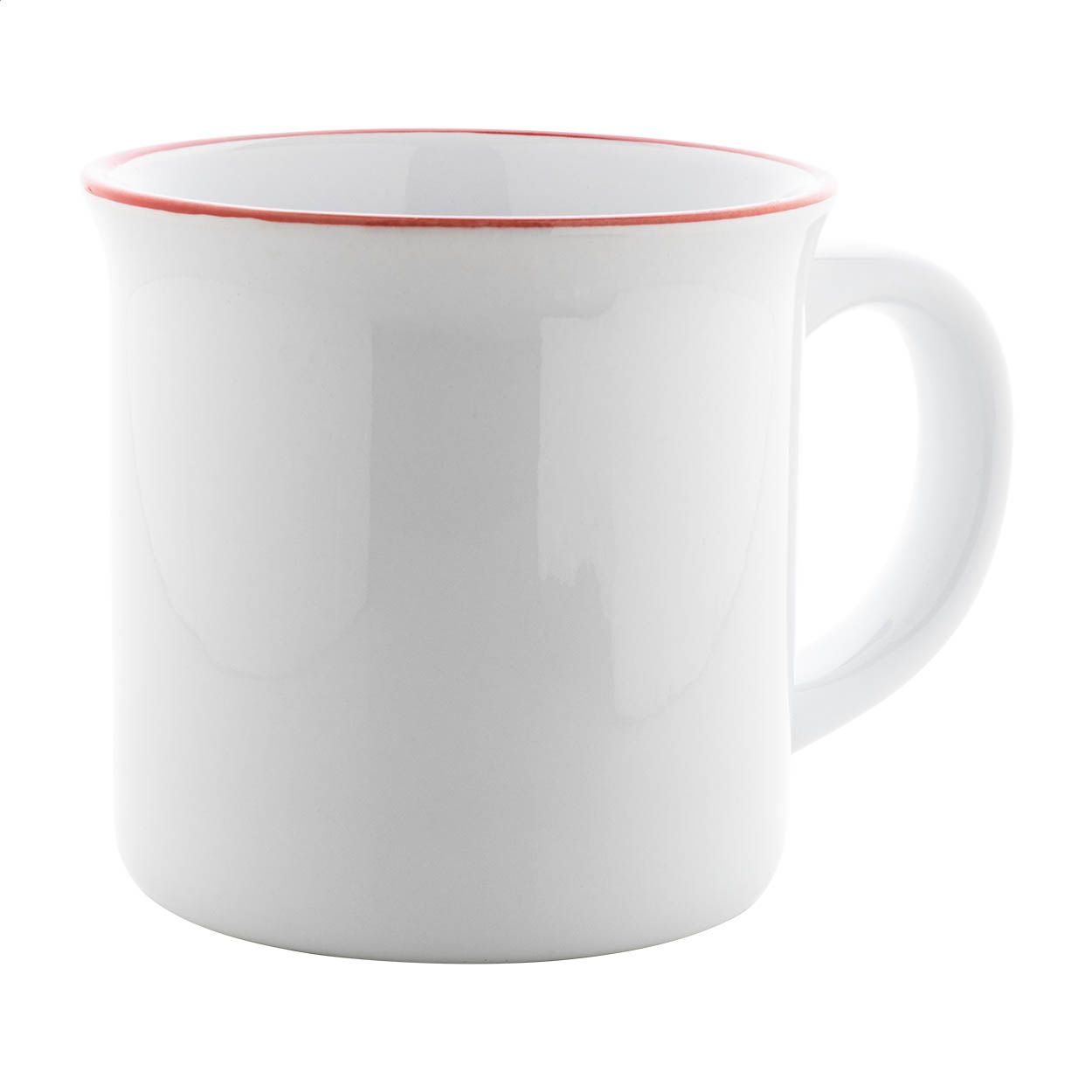 Woodstock Subo Vintage Sublimationstasse, 300 ml - rot - weiß-148