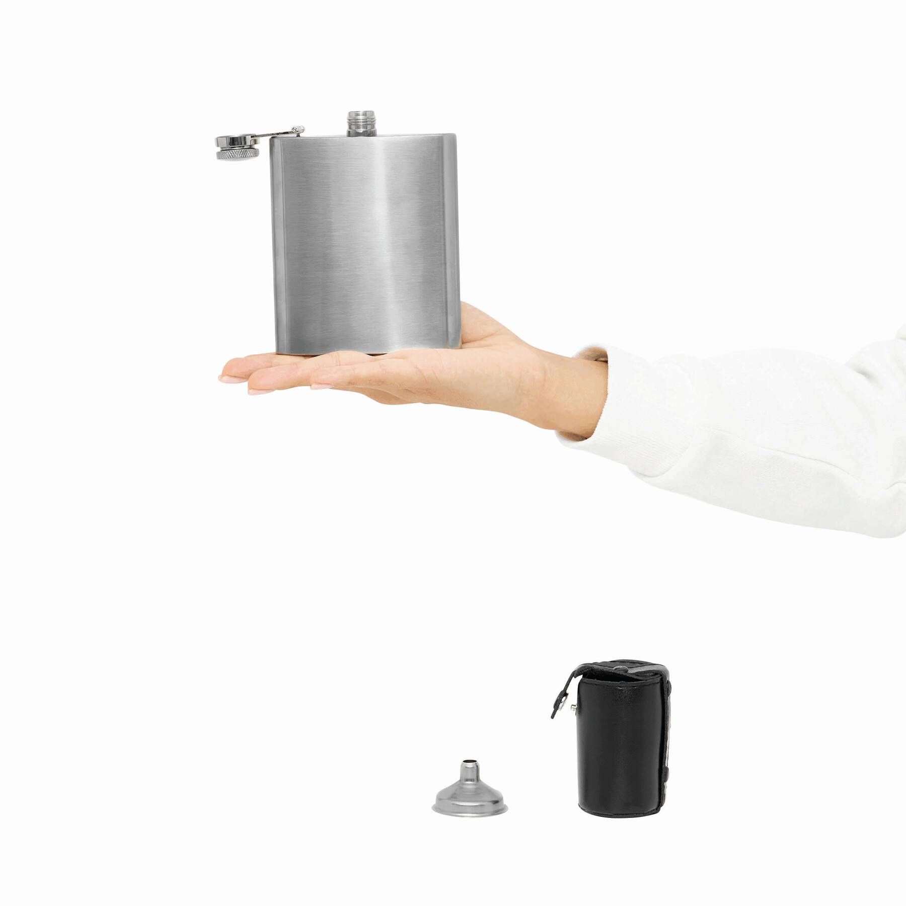 Doppelwandiges Gläser-Set DRINK LINK S - schwarz - silber-892