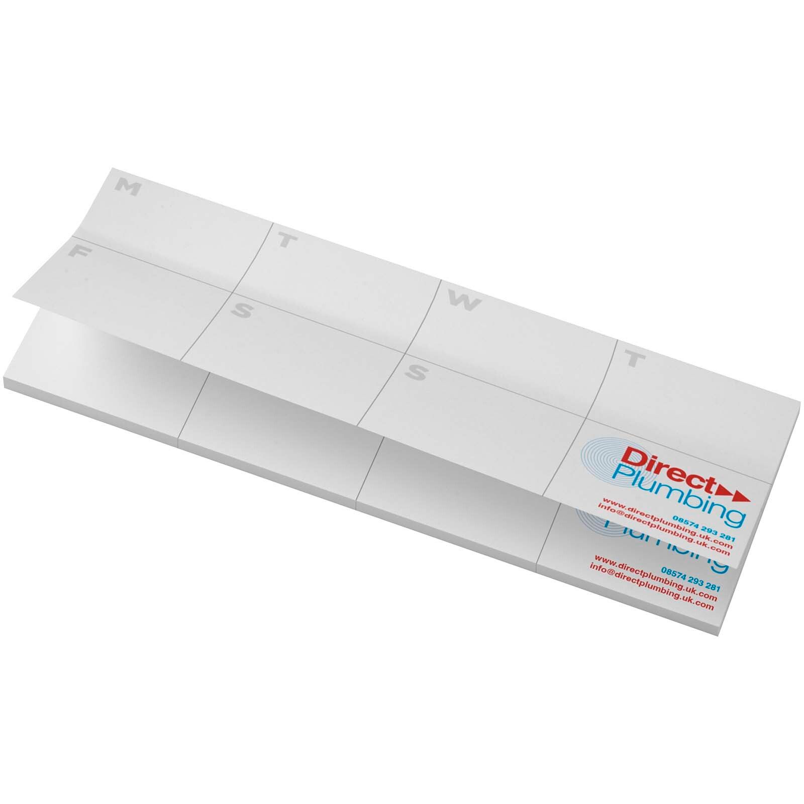 Sticky-Mate Haftnotizen mit Kalender aus recyceltem Material - weiss-720