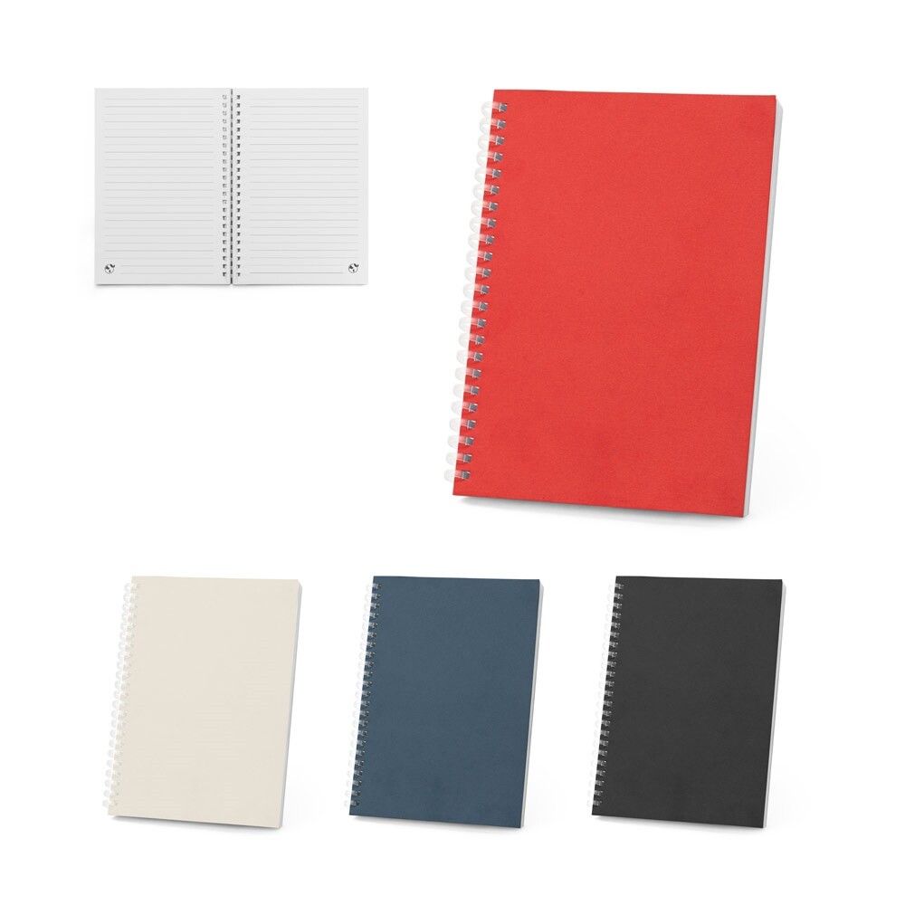 SCHILLER Notizblock A5 mit flexiblem Cover, hergestellt aus 100 % Recyclingpapier - blau-185