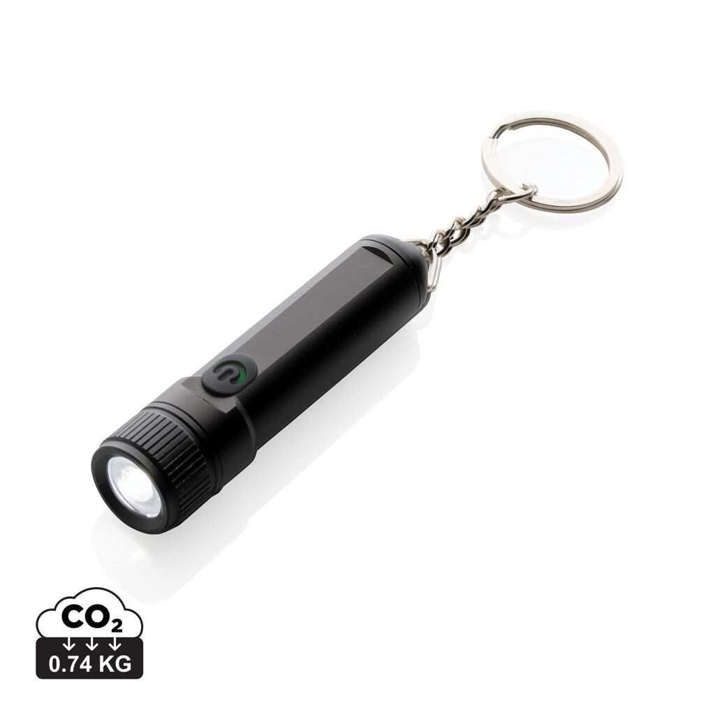 Gear X wiederaufladbare ultrahelle Key-Chain Taschenlampe - schwarz-930