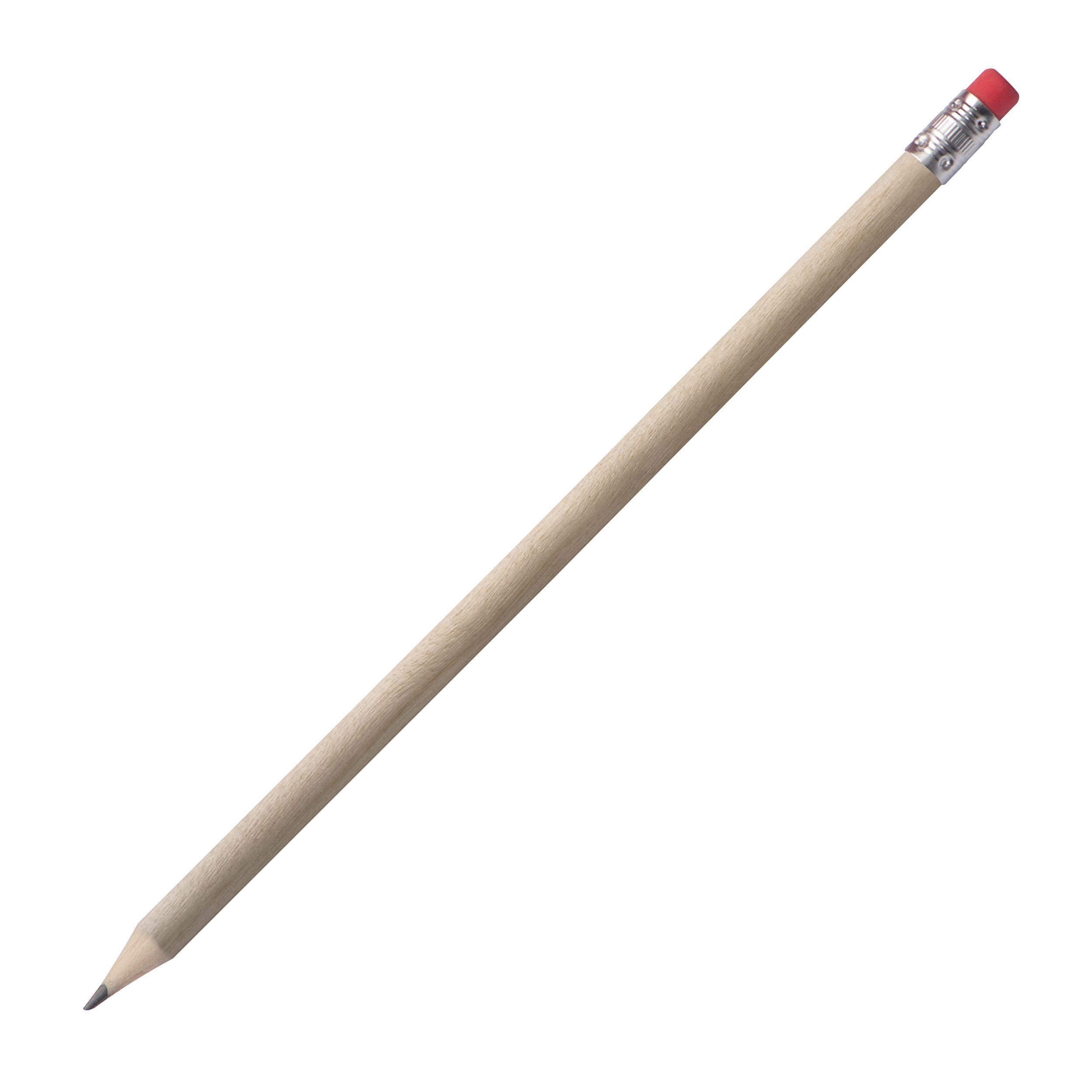 Bleistift mit Radiergummi Hickory - braun-534