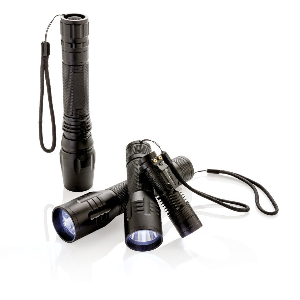 3W Cree Taschenlampe - schwarz-952