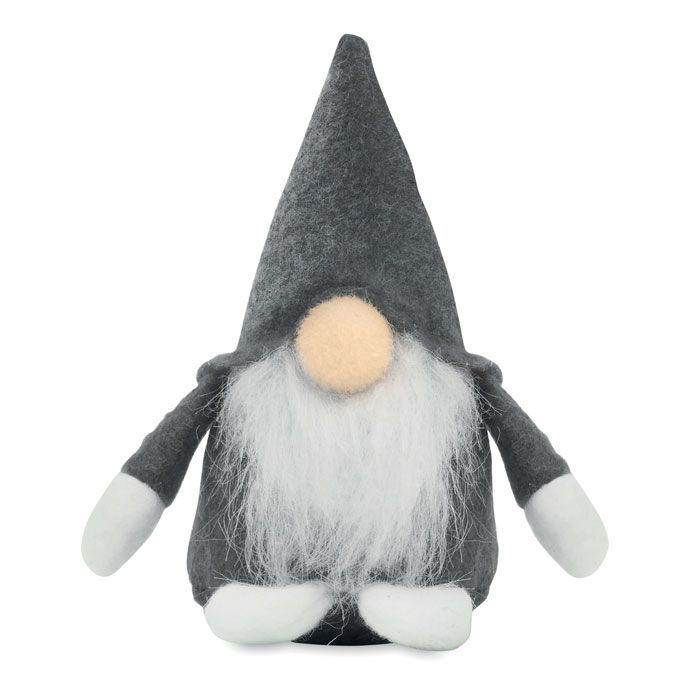 Dekorativer Filz-Wichtel FROSTY - grau-404