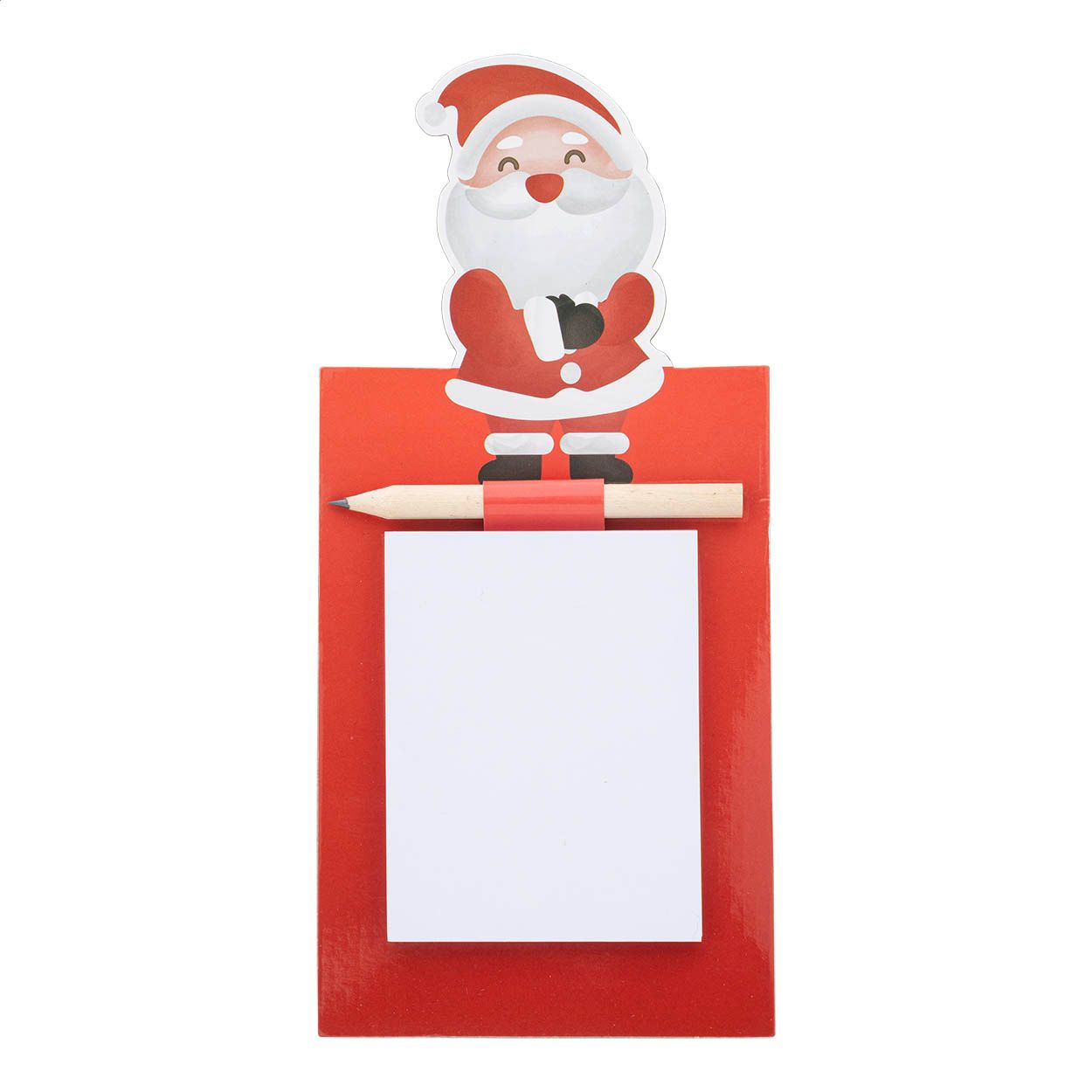 Julliste Magnetischer Notizblock Weihnachten, Weihnachtsmann - rot-423