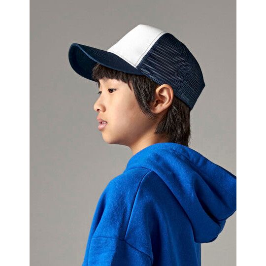 Junior Snapback Trucker - french navy - white-114