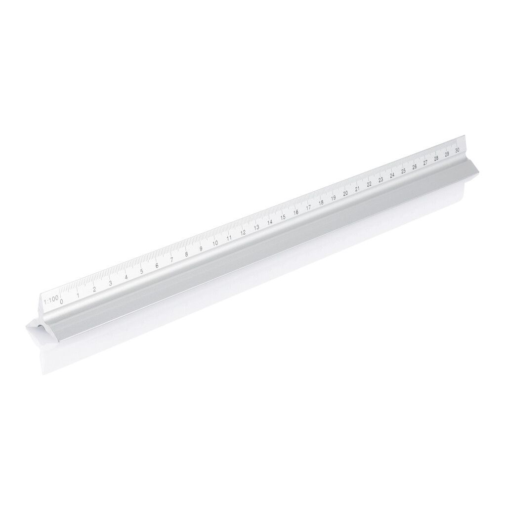 Aluminiumlineal 30 cm - silber-630