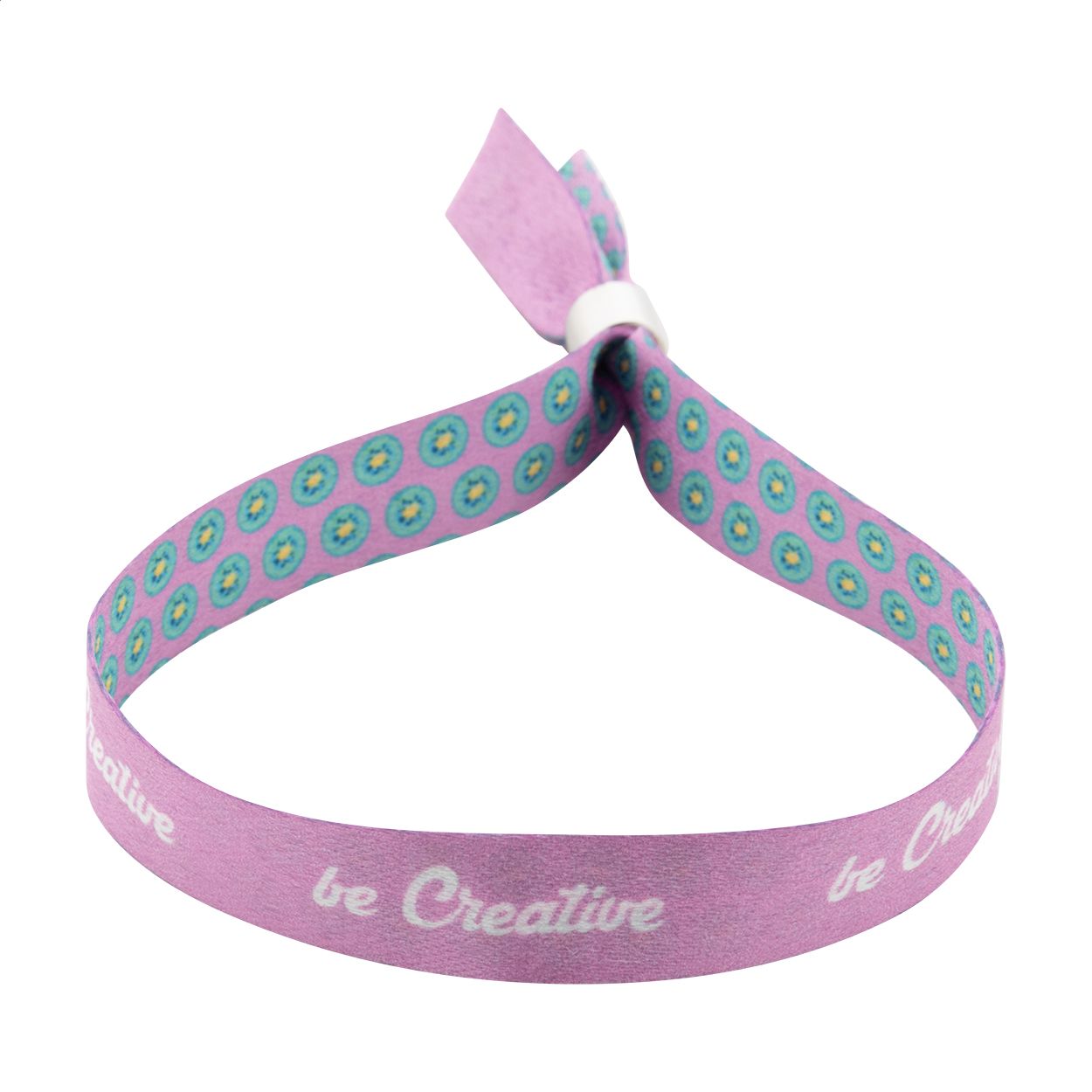SuboWrist Alloy individuelles RPET Festivalarmband - weiß-104