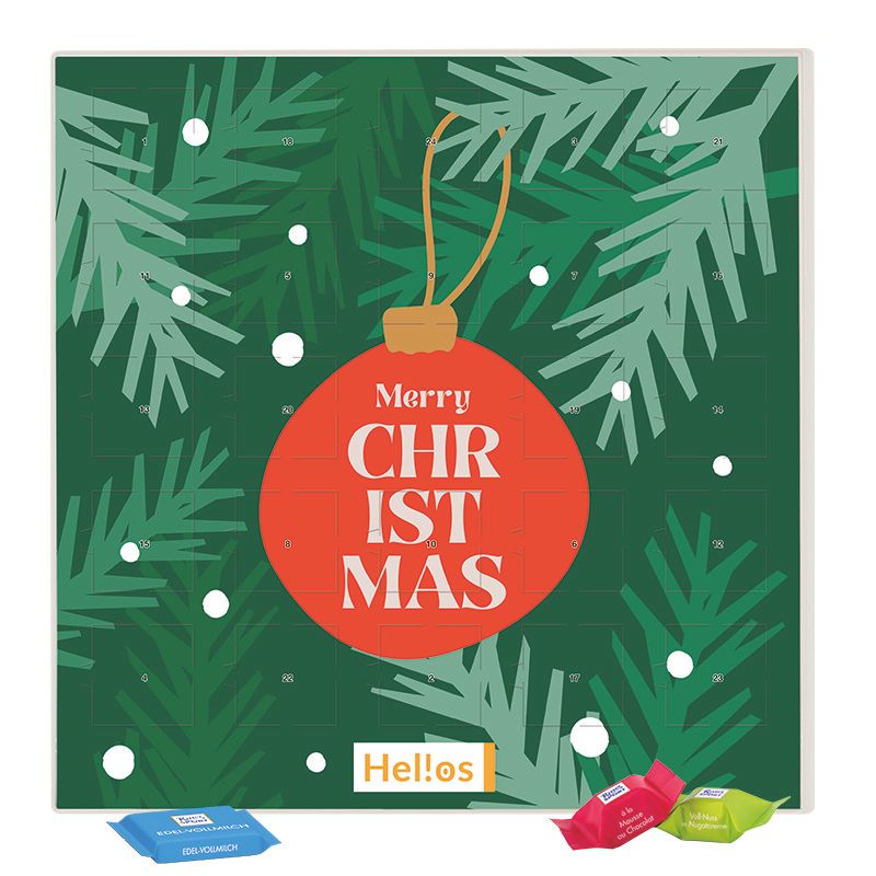 Adventskalender quadratisch, Blister kompostierbar, Ritter SPORT Schokowürfel-566
