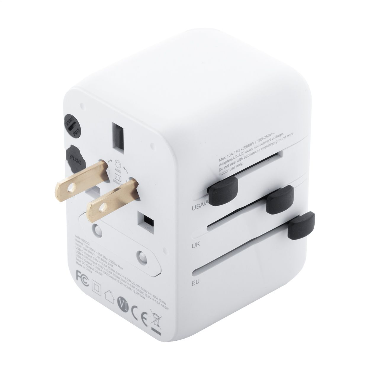 Reiseadapter Jetsetter Plus - weiß-223
