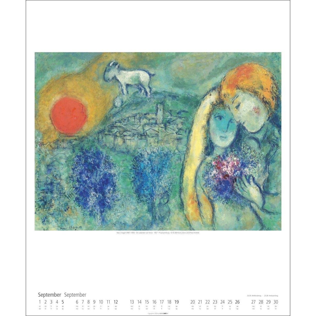 Marc Chagall - Kunst & Kultur Kalender-458