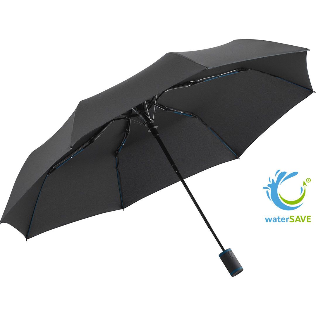 Taschenschirm FARE® AC Mini Style Ø94 cm - schwarz - marine-987