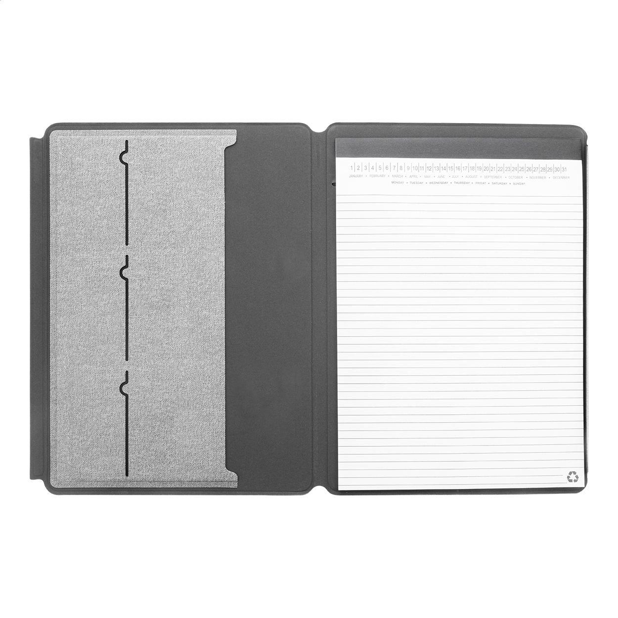 Mappu A4 Dokumentenmappe aus RPU - grau-483