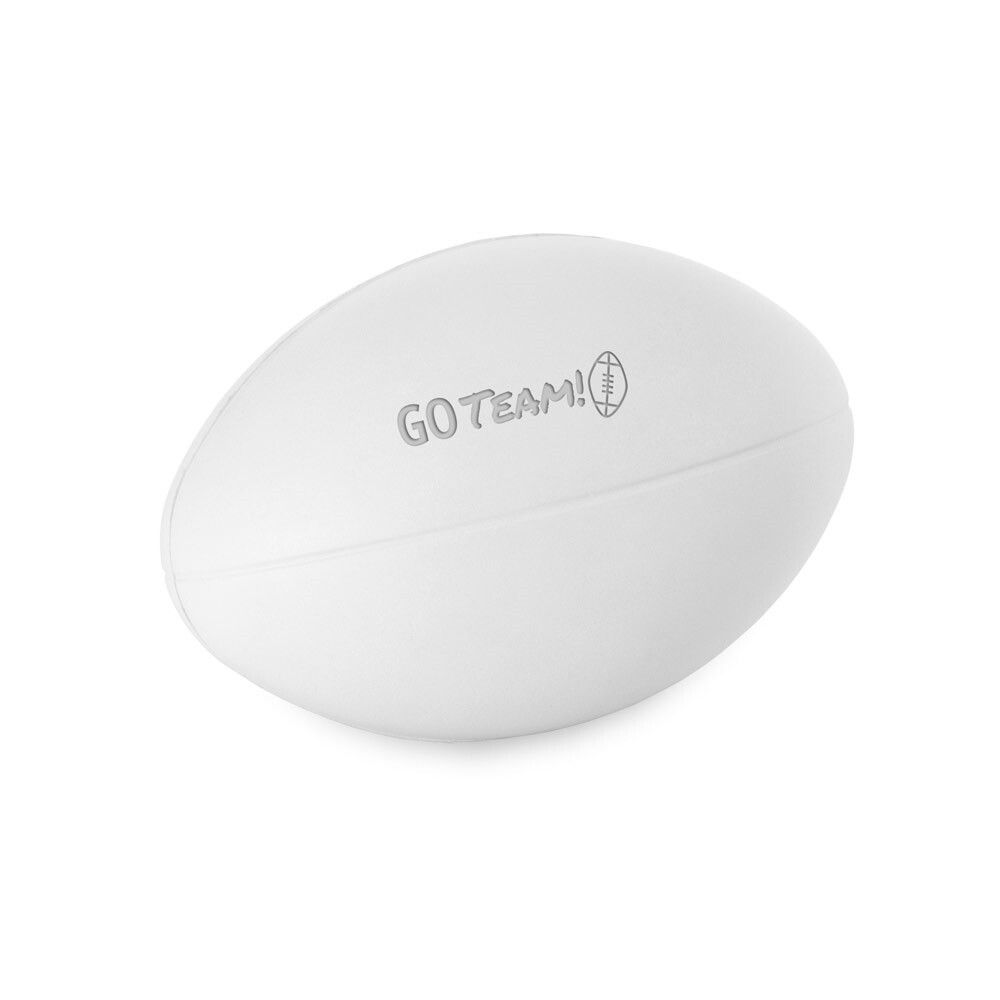 RUGBY Anti-Stressball aus PU - weiß-579