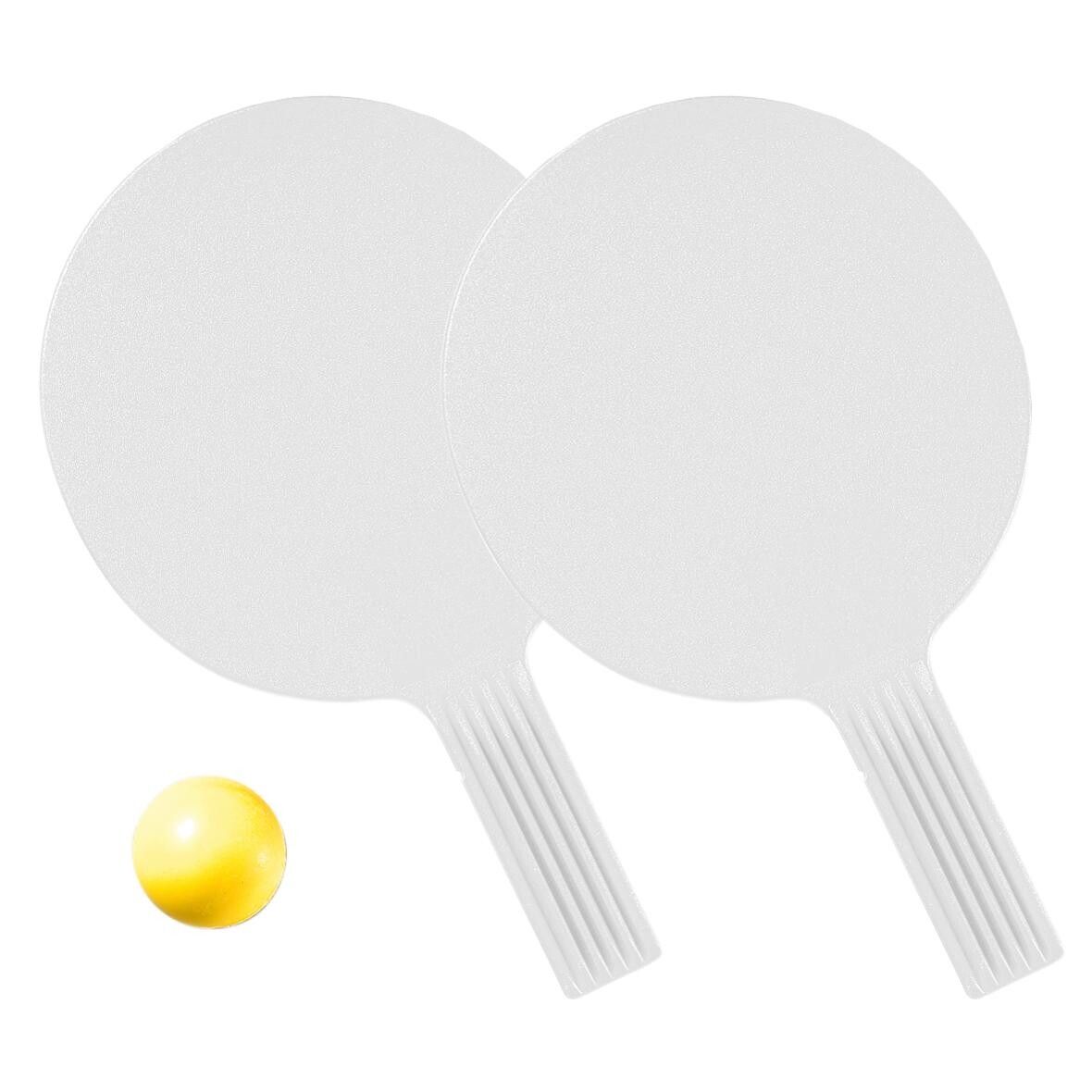 Tischtennis-Set Massiv - weiß-962