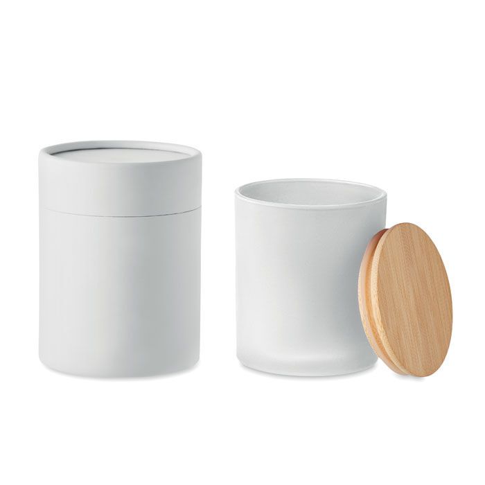 Kerze im Glas 200 g KEOPS MEDIUM - weiß-962