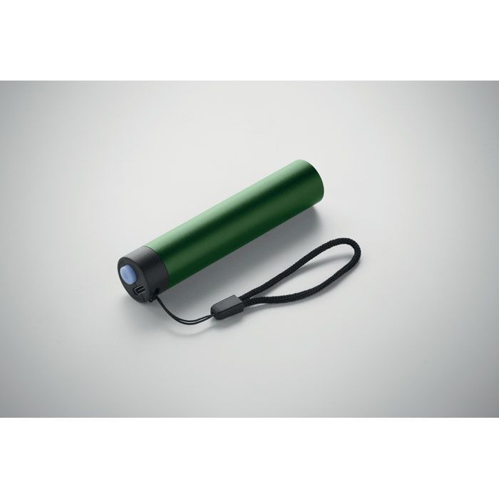 Wiederaufladbare Taschenlampe LUME - dunkelgrün-582