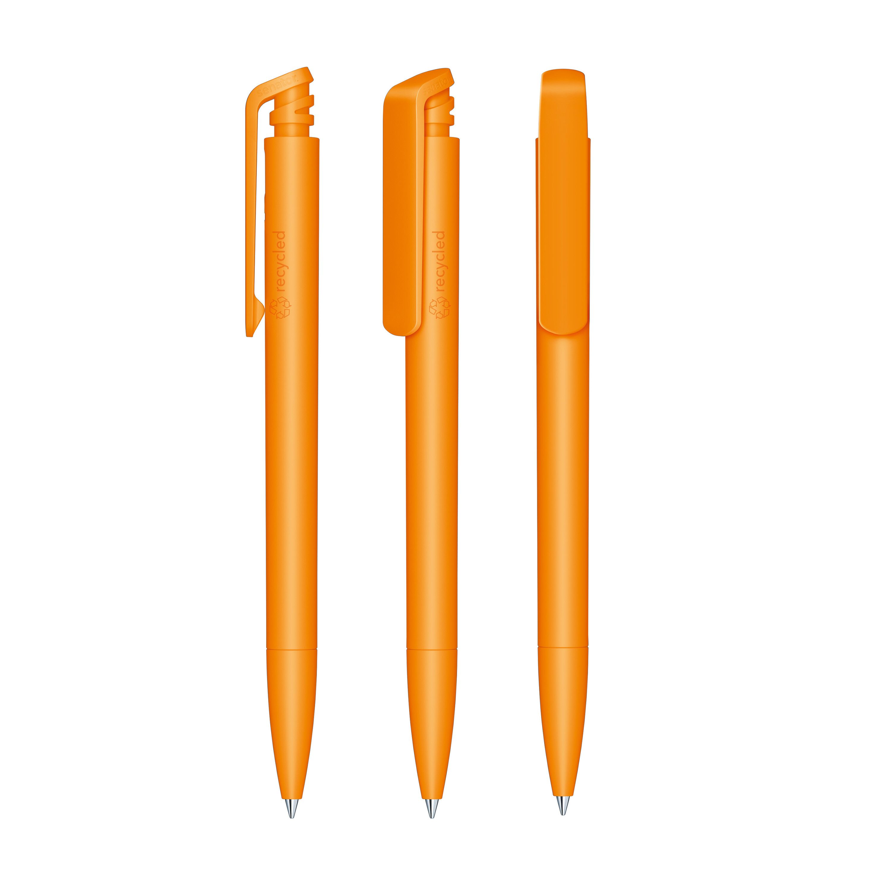Trento Matt Recycled Druckkugelschreiber - orange-893