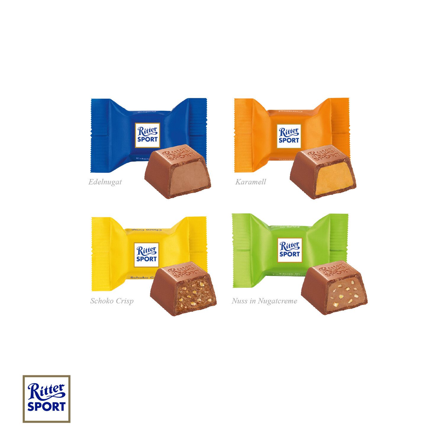 Präsent "Feine Bescherung" mit Ritter Sport Schokowürfel-687