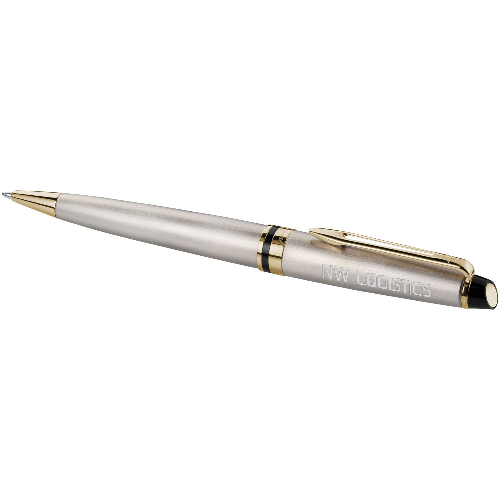Waterman Expert Kugelschreiber (blaue Mine) - stahl -  gold-911
