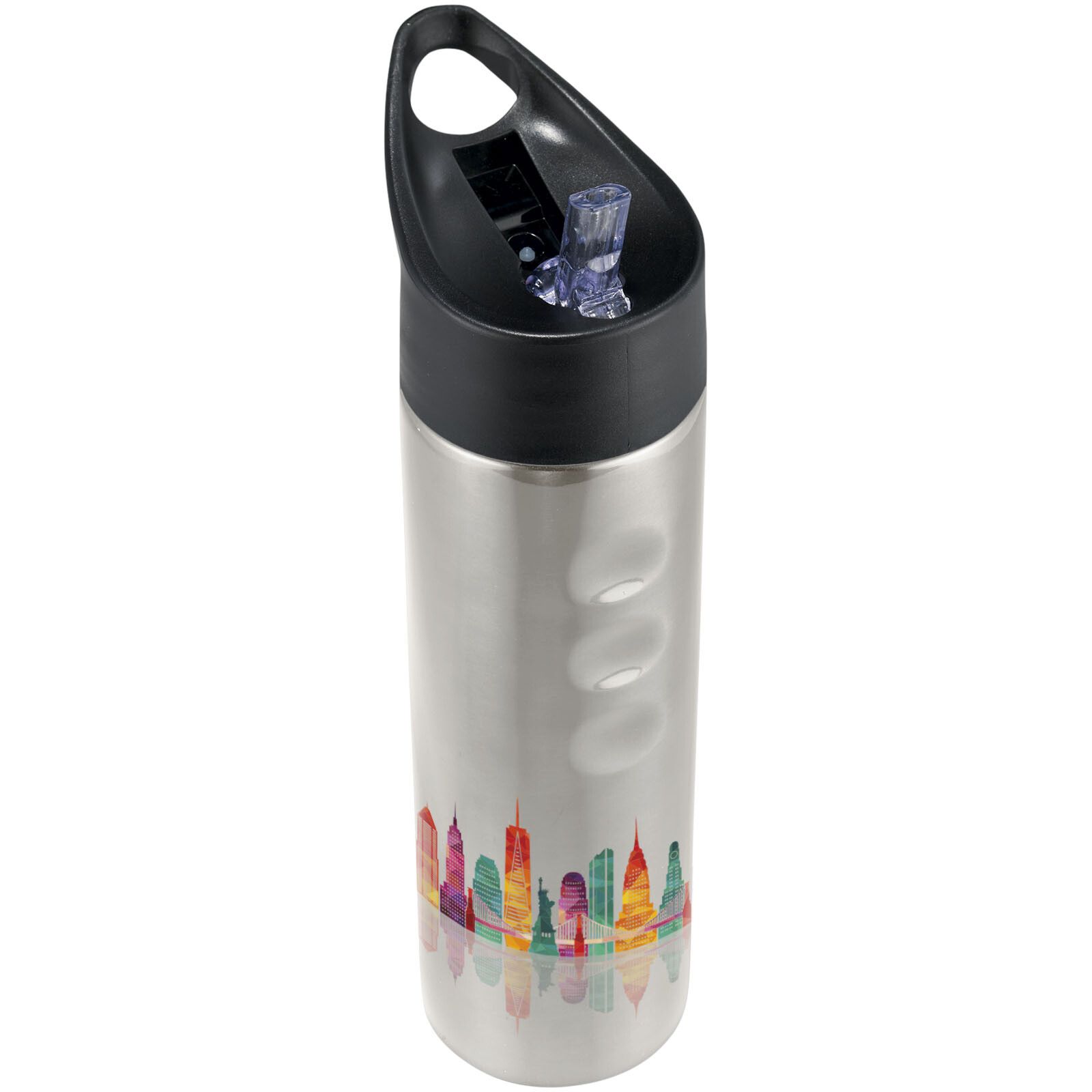 Trixie 750 ml Edelstahl Sportflasche - silber-741