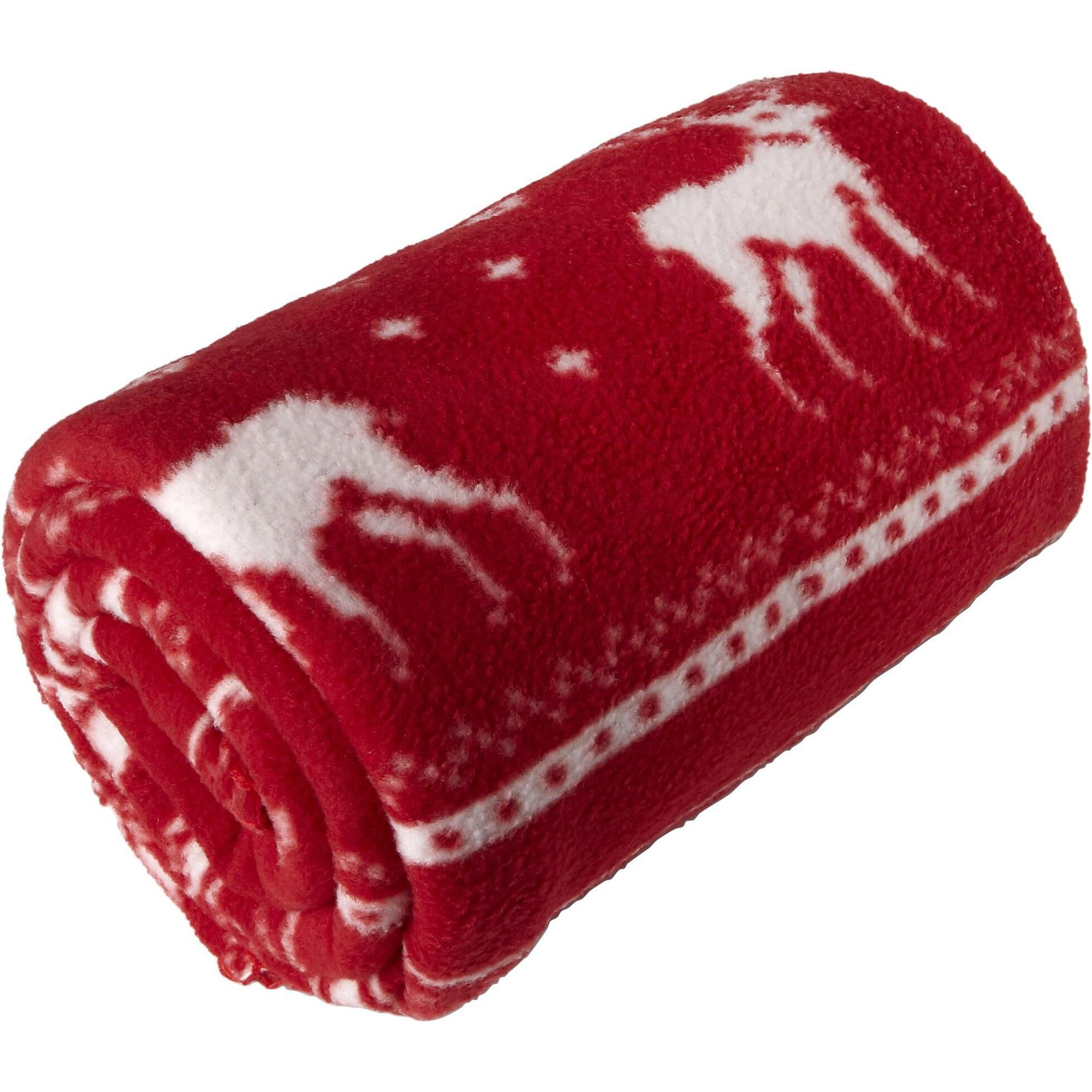 Decke aus Fleece Jane - rot-539