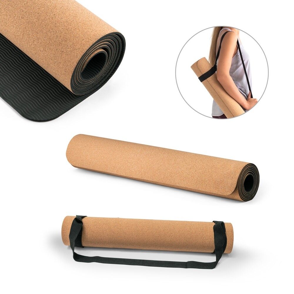 GERES Yogamatte aus Kork und TPE. Bis zu 3.7 mm - natur-123