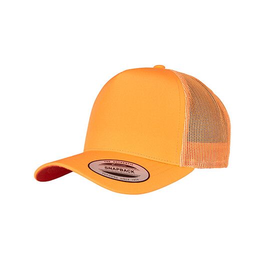 Neon Retro Trucker Cap - neon orange-420