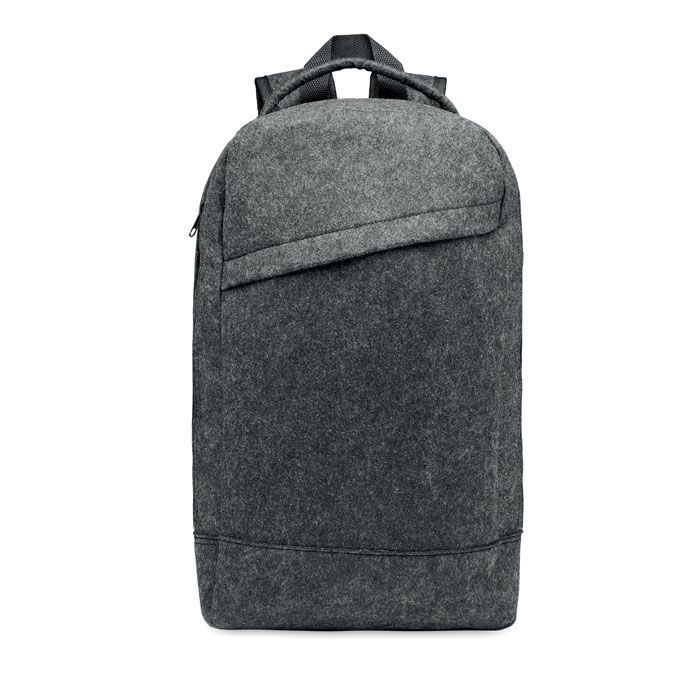 13" Laptop Rucksack RPET-Filz LLANA - steingrau-59