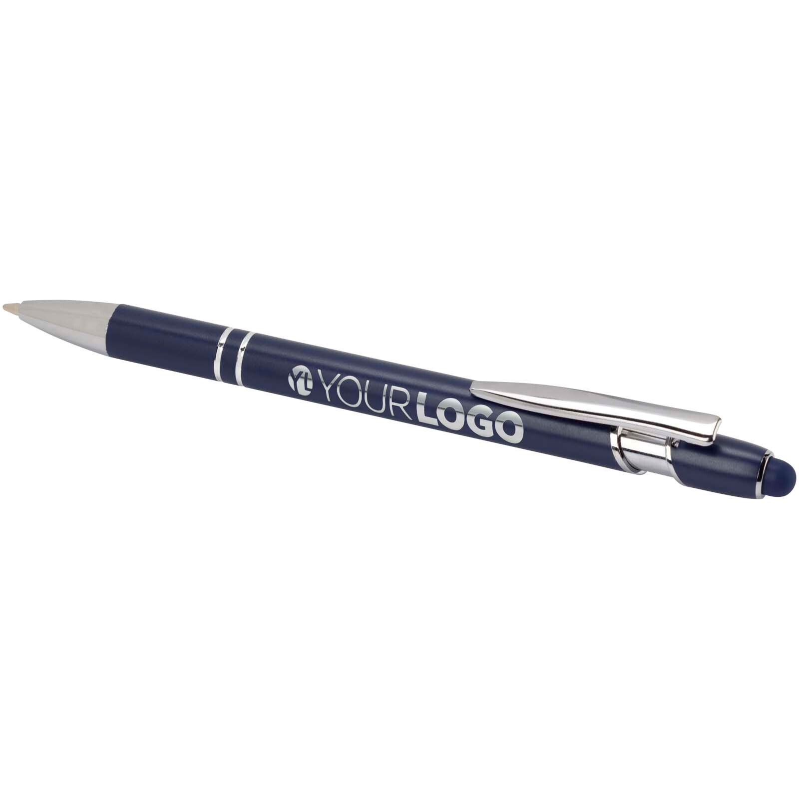 Kish Kugelschreiber mit silbernem Finish (blaue Mine) - navy-482