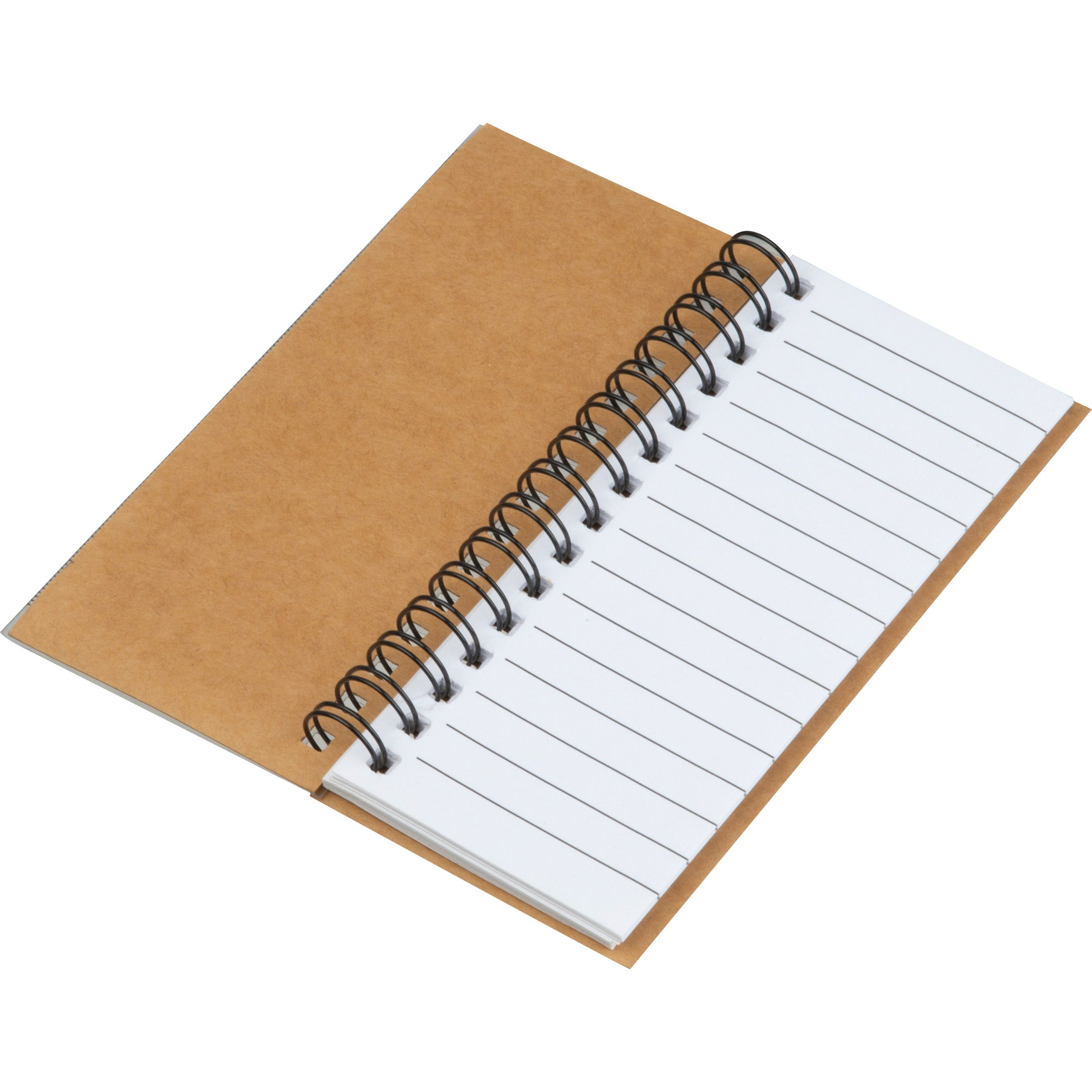 Haftnotiz Set mit Spiralblock  - beige-180