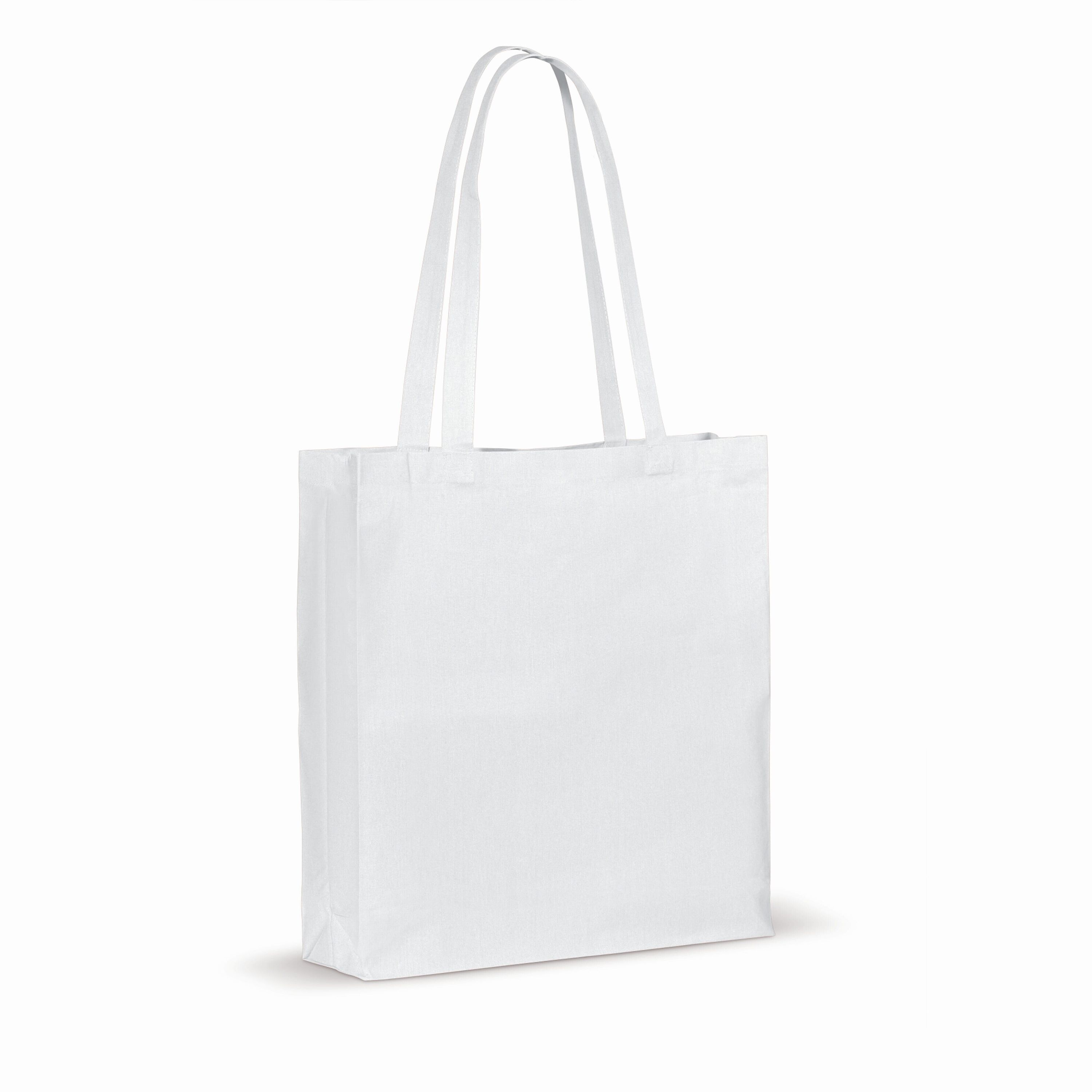 Tasche aus recycelter Baumwolle 140g/m² 38x10x42cm - weiss-609