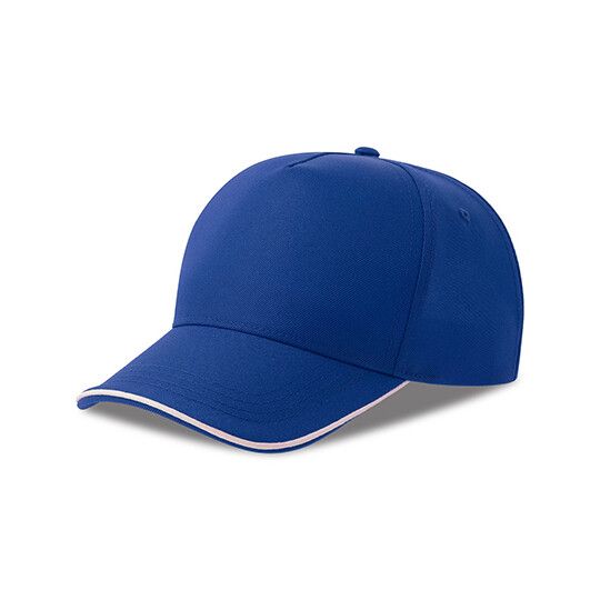 Recy Five Piping Cap - royal - white-173