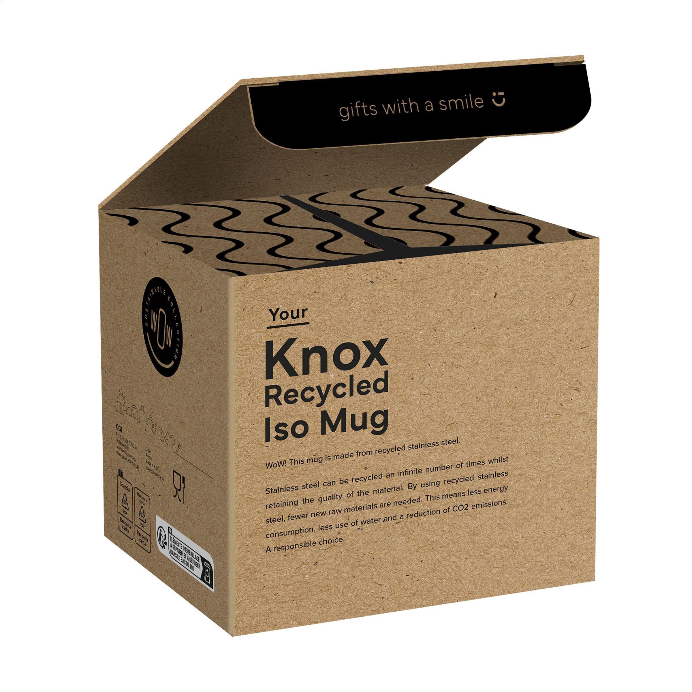 Knox RCS Recycled Iso Mug 300 ml Tasse - weiß-6