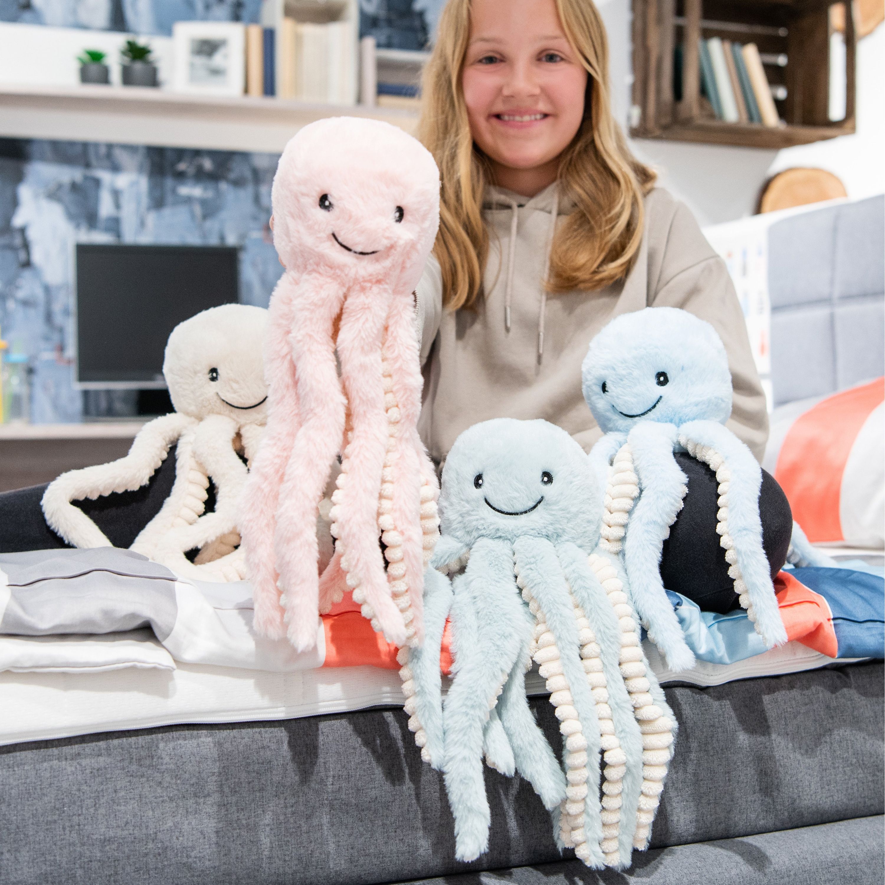 MiniFeet® RecycelOktopus - pastellblau-509
