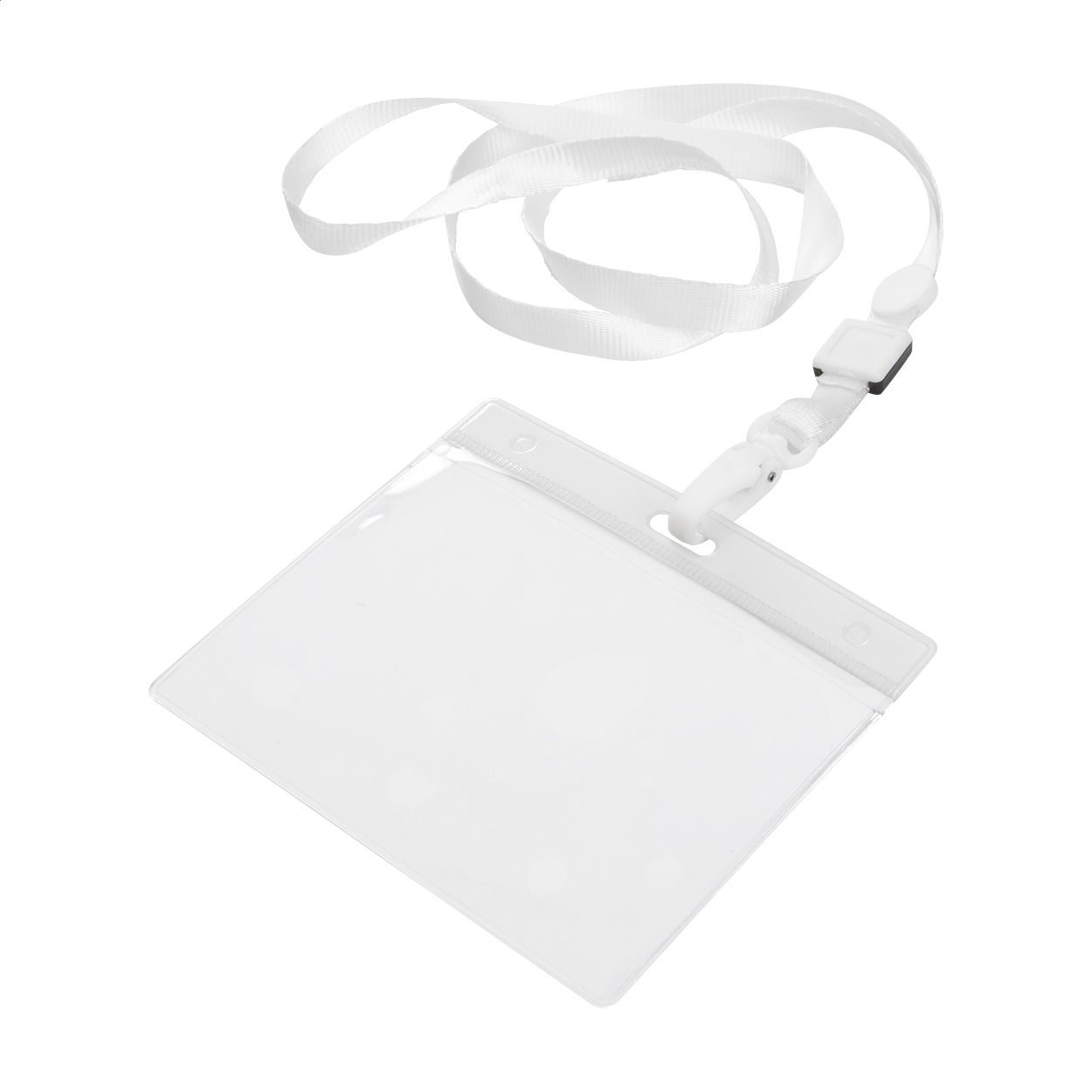 Ausweishülle mit Lanyard Maes - weiß - transparent-714