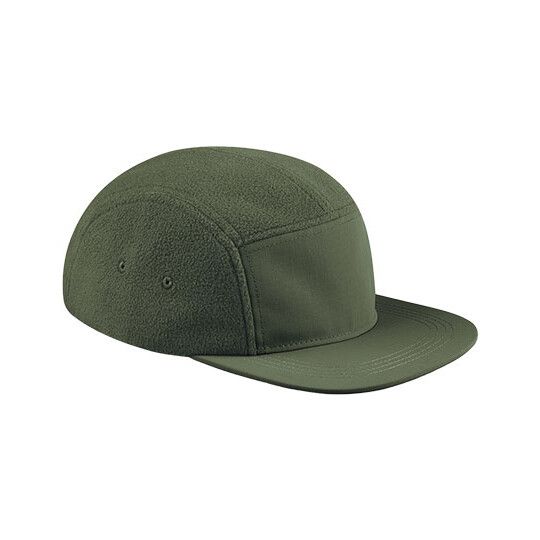 Recycled Fleece Outdoor Camper Cap - olive green-596