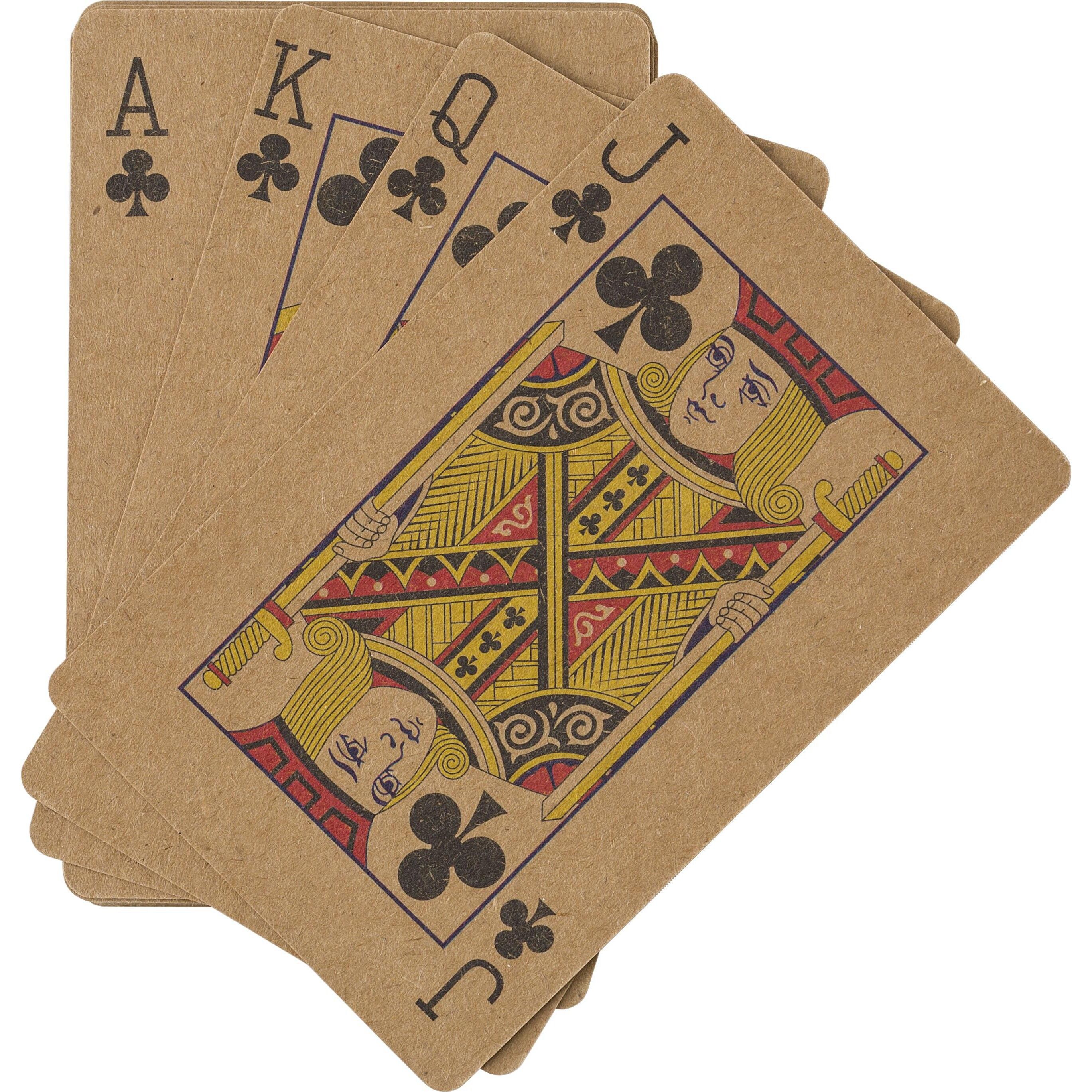 Spielkarten aus recyceltem Papier Andreina - braun-185