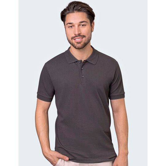Men´s Luxury Stretch Polo - dark grey-617