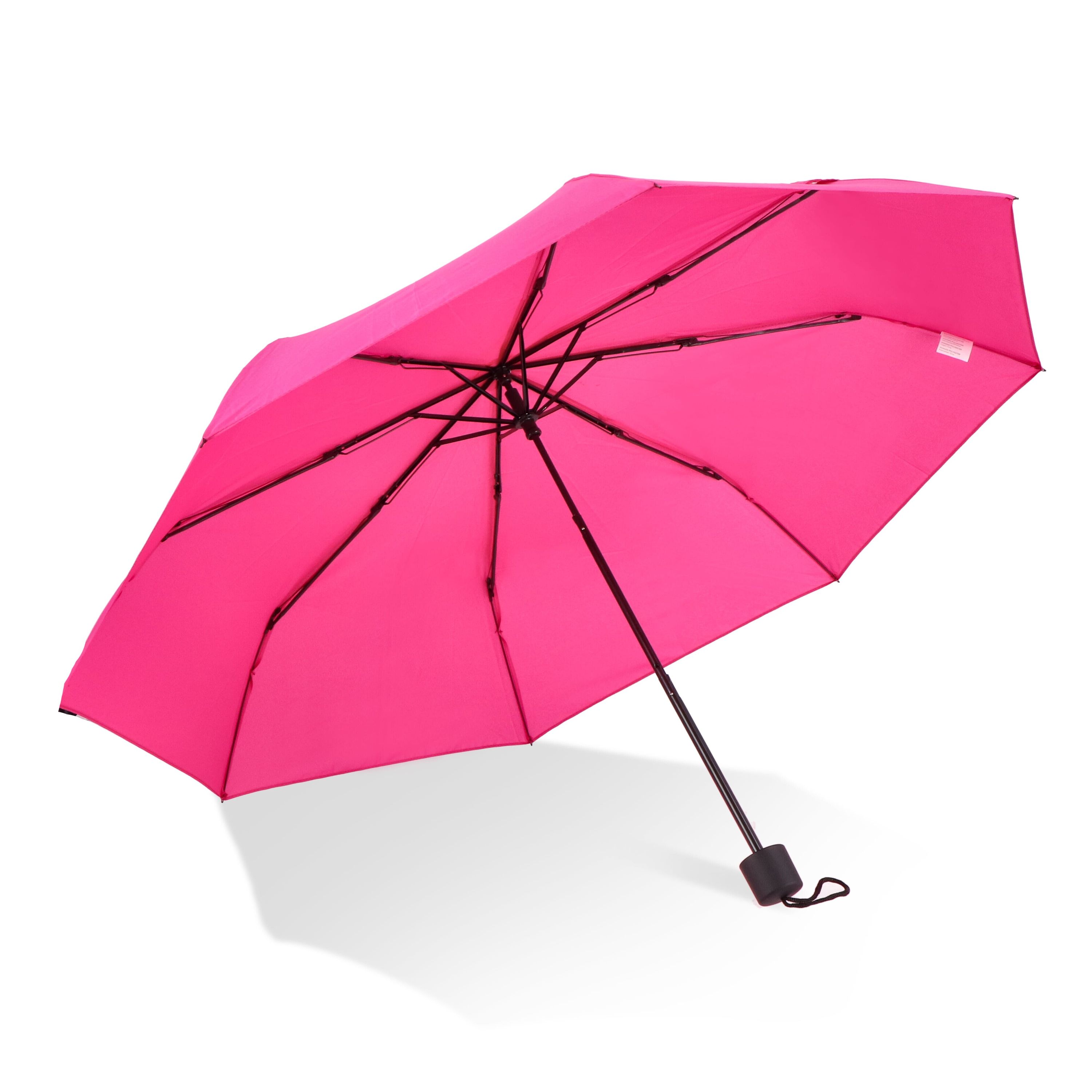 Congo 190T Pongee 21 Faltbarer Regenschirm - rosa-768